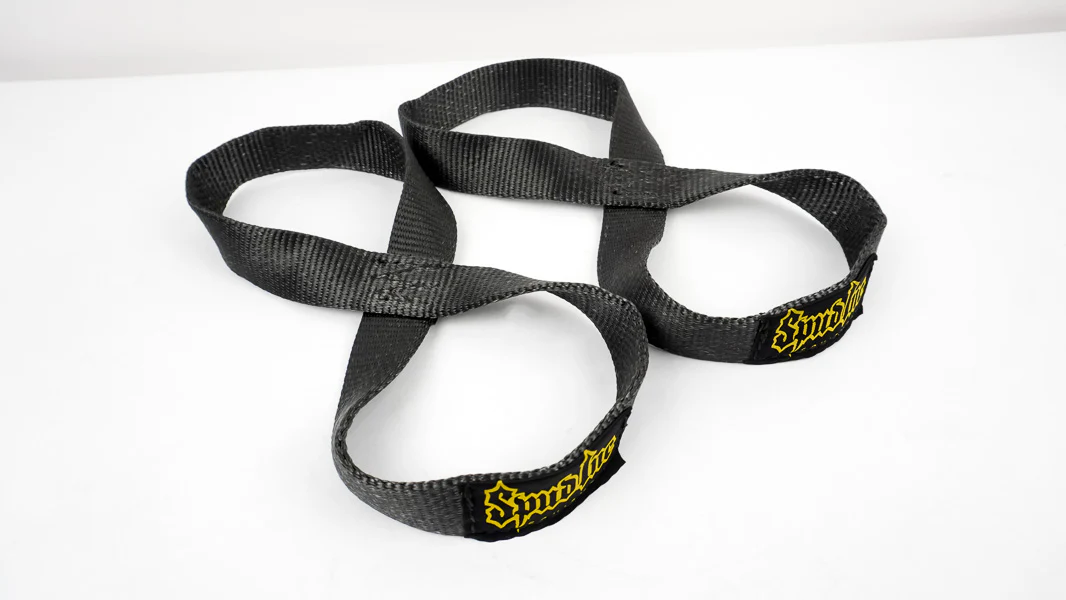 1.5” Black Figure 8 Deadlift Straps - Image 5